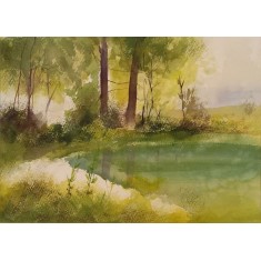 Mudeeha Ali, 10 x 14 Inch, Water Color On Paper, AC-MALI-010